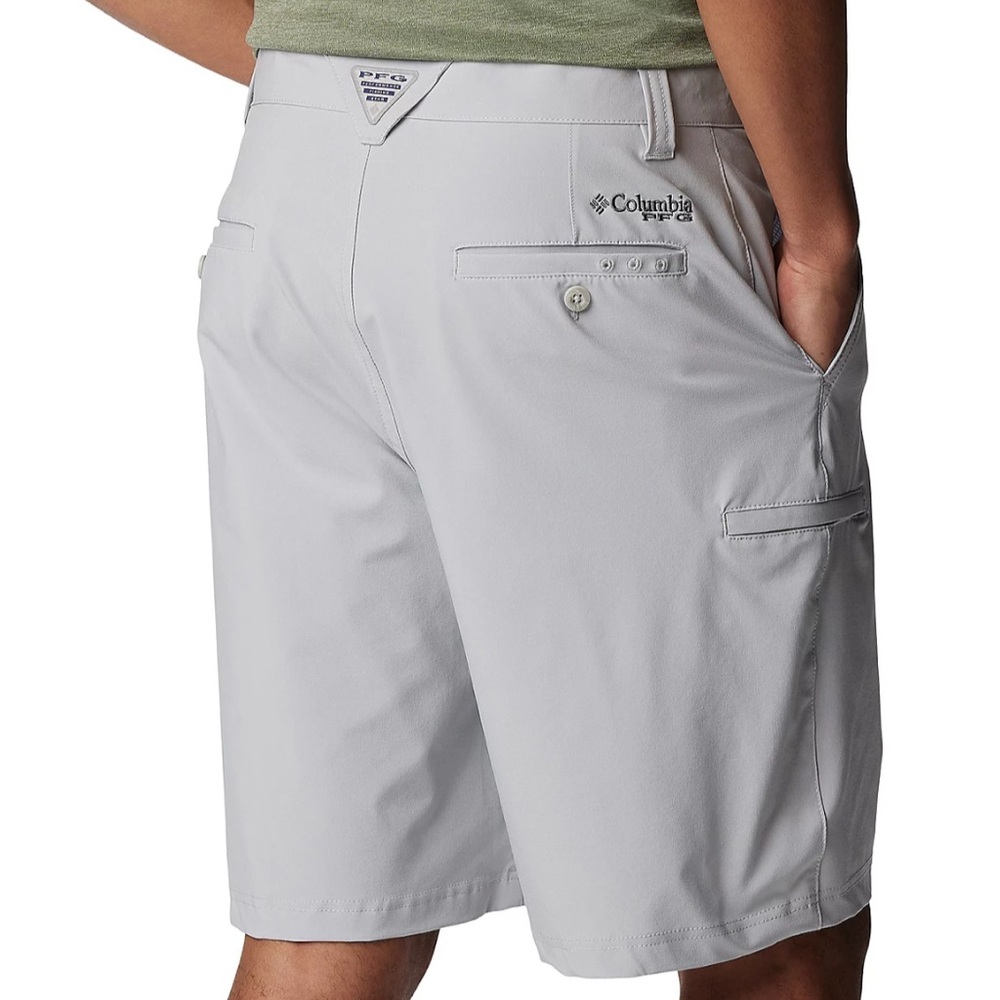 -Columbia PFG Grander Marlin III Offshore Shorts Stone Gray Men’s Size 42W 10L